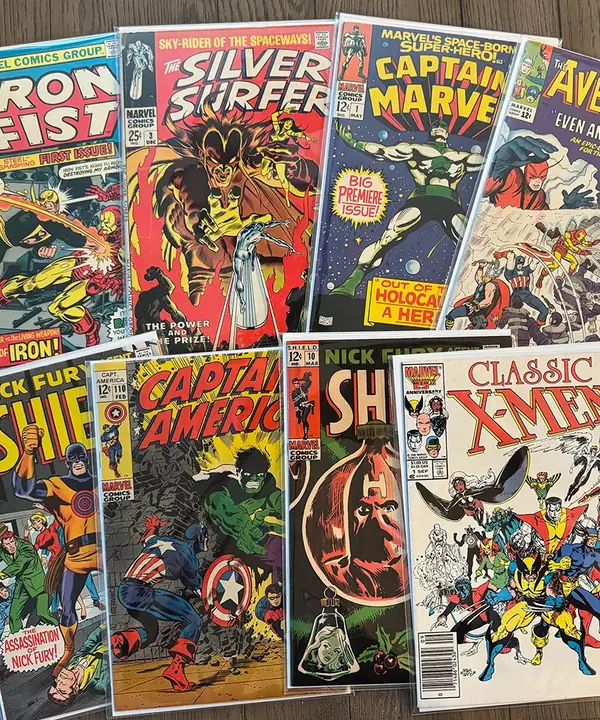 Silver and Bronze Age Marvel run including Silver Surfer, Captain America and X-Men