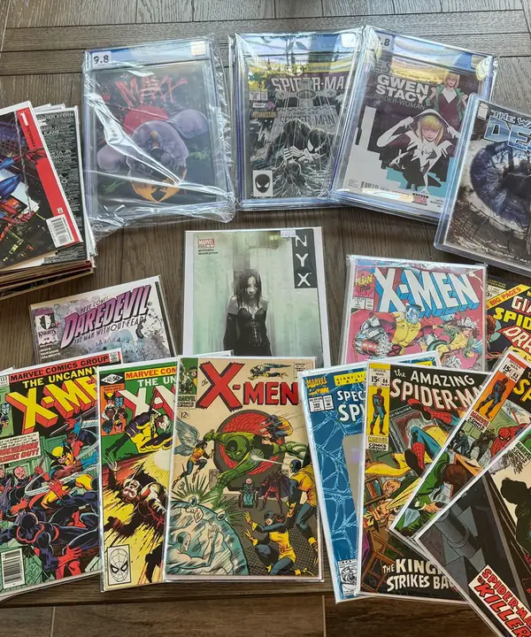 Graded and raw X-Men and Spider-Man keys